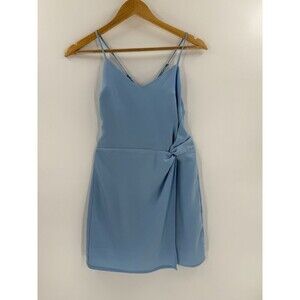 NBD Venice Blvd Mini Dress in French Blue Revolve Side Twist Size XXSmall